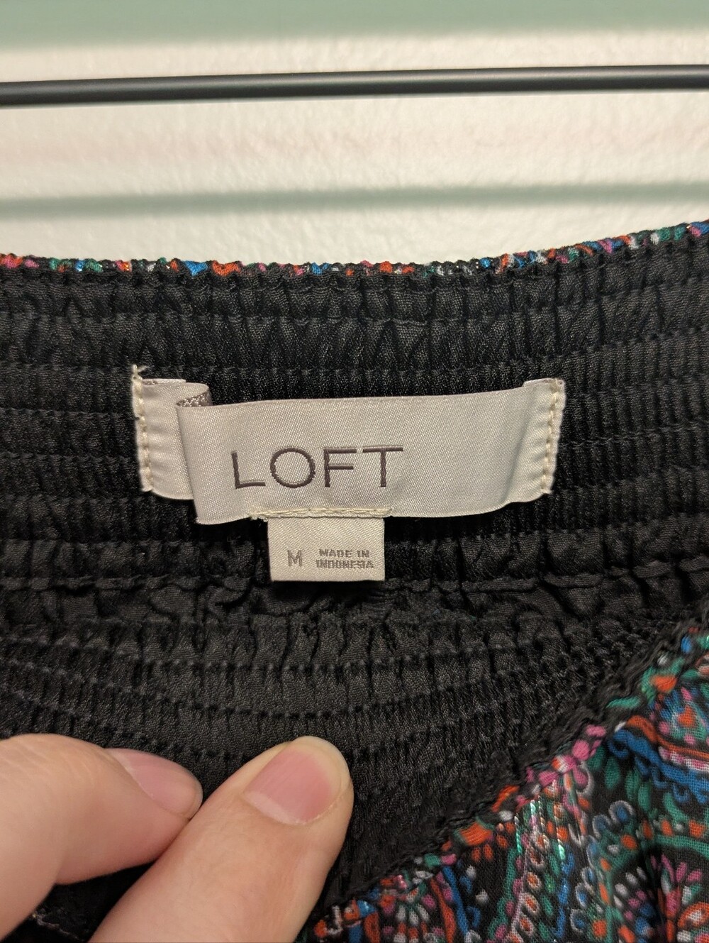 Loft Shimmer Paisley Print Mini Skirt - Picture 3 of 5